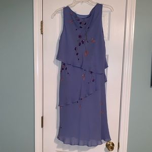 Periwinkle silk dress